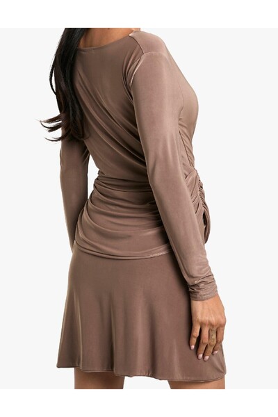 BOOHOO Short dress, Brown