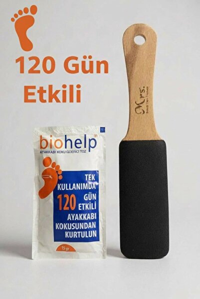 Russet 2'li Set Ayakkabı Koku Giderici + Ahşap Saplı Topuk Törpüsü Nasır Zımp...