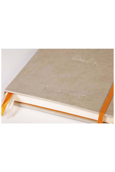 Rhodia Notebook A5, 120 sheets, dotted, hardcover, 90 g/m², Rhodiorama, beige