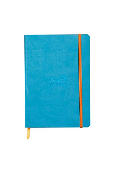 Rhodia Caiet A5, 80 de coli, linie dictare, copertă moale, ivory 90 g/m², Rho...