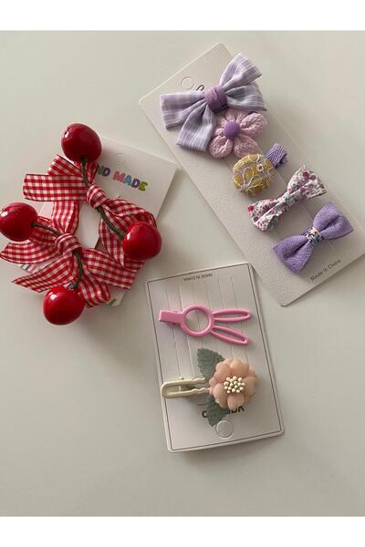 RSTM Boutique Multi-Color Multi-Buckle Set School Hairpin