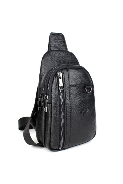 deri,se club Men's Black Double Handle Cross Shoulder Bag Body Bag Daily Bag