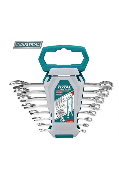 TOTAL Set de 8 chei combinate Industrial - 6-19mm