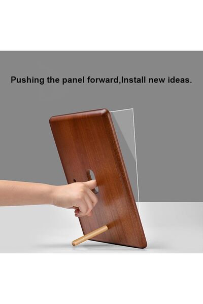 ELECDON 8.5 x 11 Picture Frame, Sapele Wood A4 Certificate Frame