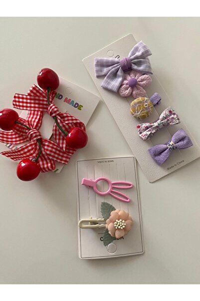 RSTM Boutique Multi-Color Multi-Buckle Set School Hairpin