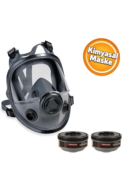 HONEYWELL Tam Yüz Kimyasal Toz Maskesi 2 Filtreli