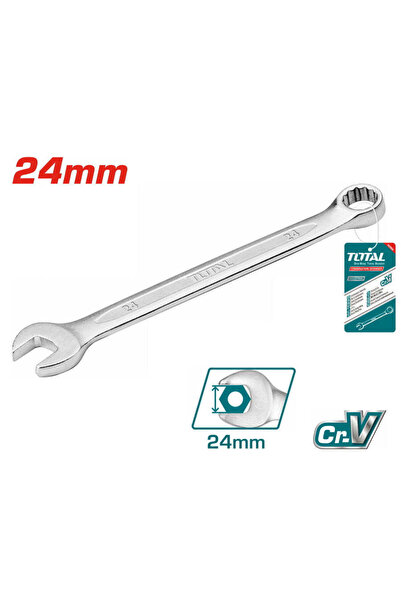 TOTAL Combination wrench - 24mm,L287mm INDUSTRIAL
