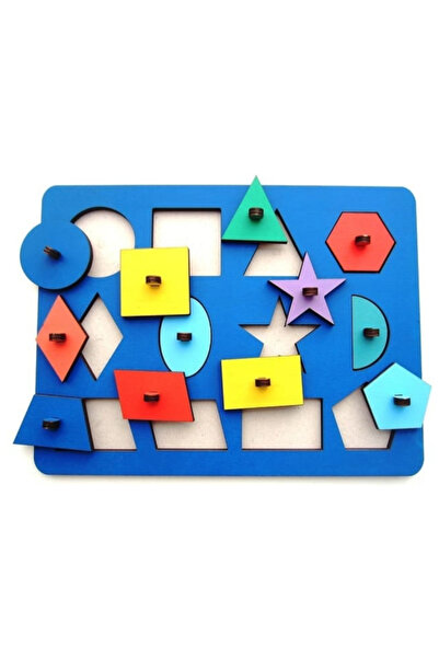Kalıp Vitrini Puzzle Öğretici Geometrik Şekiller