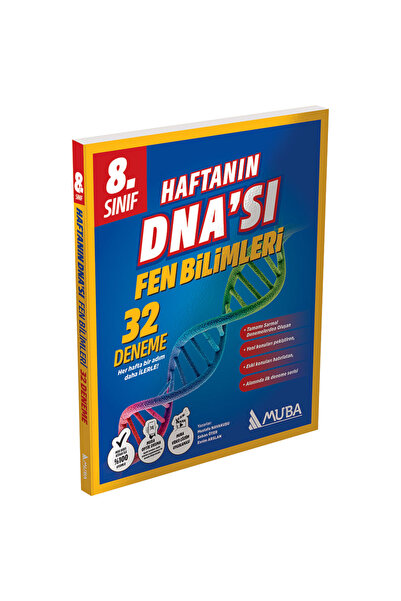 Muba Yayınları 8.Sınıf Haftanın DNA ' SI 32 'Lİ Fen Bilimleri Deneme