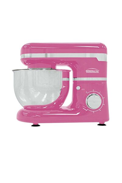 GENERALTEC GMS45 600W 4.5L Stand Mixer, 6 Speeds + Pulse, Pink