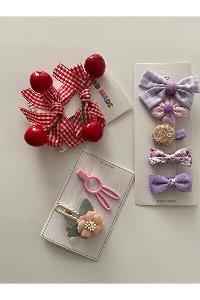 RSTM Boutique Multi-Color Multi-Buckle Set School Hairpin