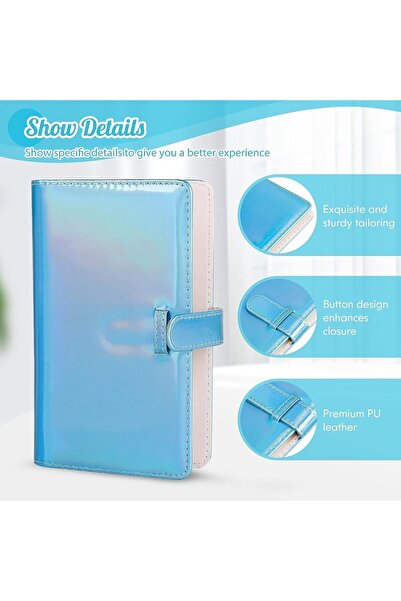 X SPRING Pockets Photo Album, 96 Pockets Capacity Instant Photo Album for Mini Pictures