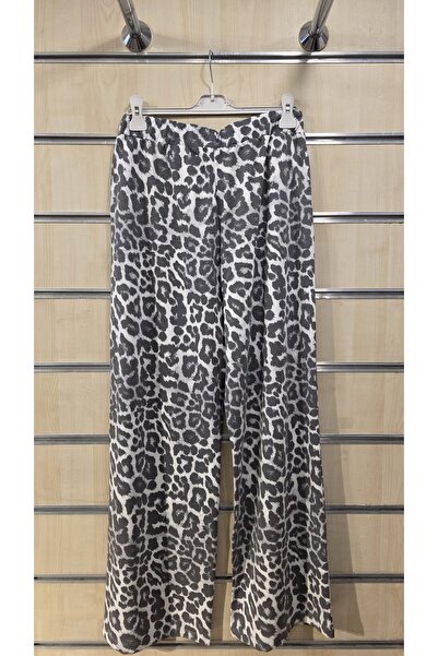 trendbysena Women's Leopard Print Sweatpants with Elastic Waist