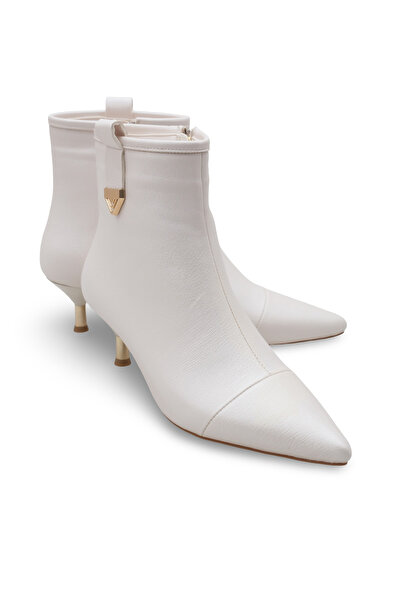 Women Lay-z ✅Жіночі ботильйони Ecru з гострим носком і каблуком 5 см – вишуканий і сучасний стиль