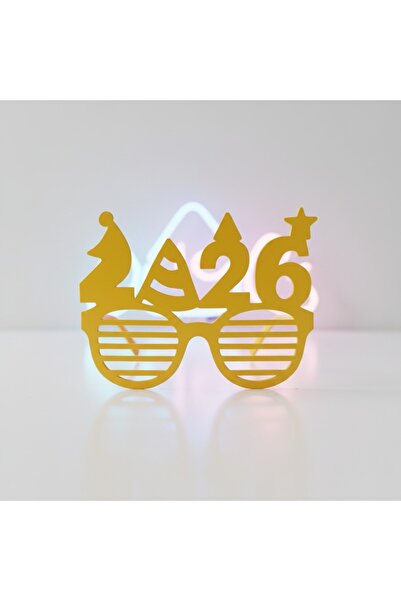 Eva shopping Yeni yıl gözlükleri parti gözlük 2026 yazılı 3d