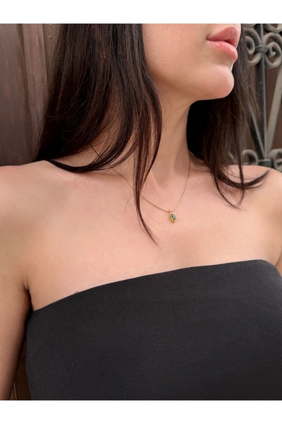 Mavra Jewerly Zincir Zirkon Taşlı Minimal Kolye