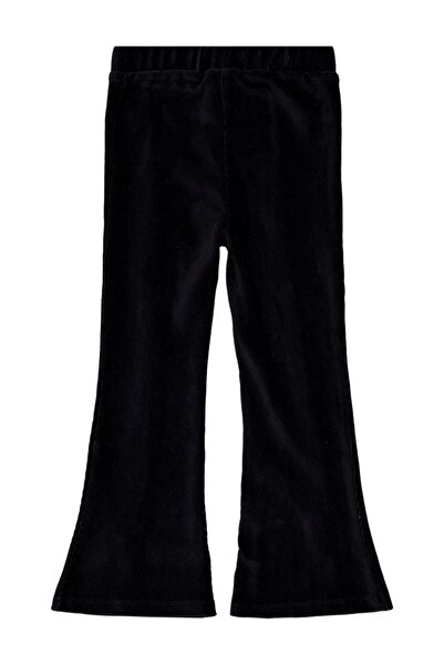 Civil Girls شق سروال ضيق للأطفال من عمر 2-5 سنوات - أسود من عمر 3-4 سنوات