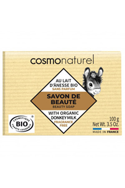 COSMO NATUREL soap with donkey milk and shea butter, fragrance-free, 100 g -