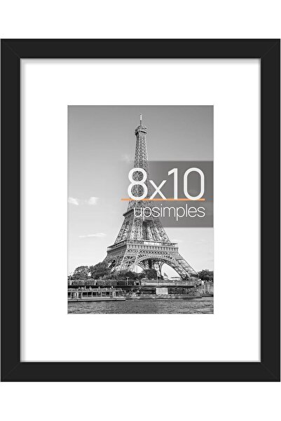 Generic Heatunk 8x10 Picture Frame - Wall Hanging Photo Frame for 5x7 or 8x10 - Black