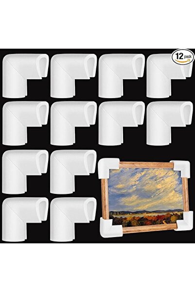 THE WHITE SHOP ١٢ قطعة من واقيات الزوايا الإسفنجية للإطارات والمرايا وأجهزة التلفزيون