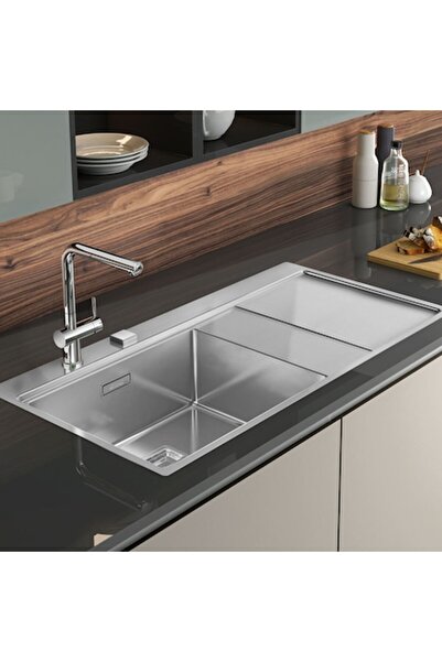 CookingAid XERON 105 LEFT stainless steel kitchen sink, left-oriented, 1000×5...