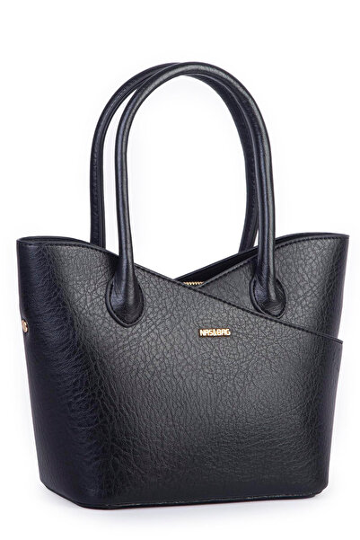 Nas Bag Women's Hand and Shoulder Bag Premium Series Black Victoria