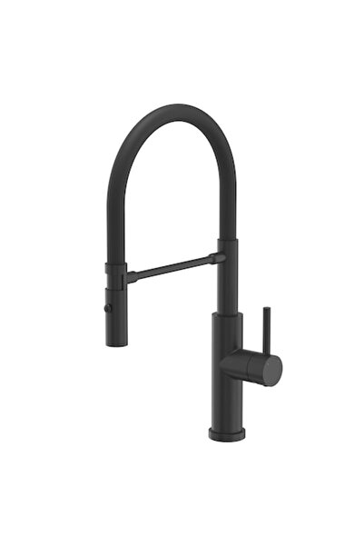 CookingAid Andy BLACK faucet with detachable/flexible shower hose, jet button...