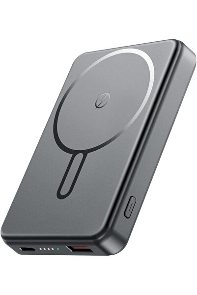 PDBEST Magnetic Power Bank 12000mAh Wireless Portable Charger for MagSafe - Grey