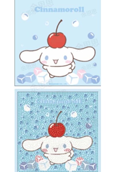 SANRIO Lisanslı Renkli Yaz Plajı Serisi Elmas Mozaik Puzzle Cinnamoroll