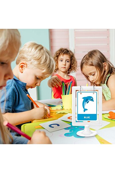 TERRIFI Mini Anchor Chart Holder for Classroom & Desktop - Double-Sided Card Display Organizer