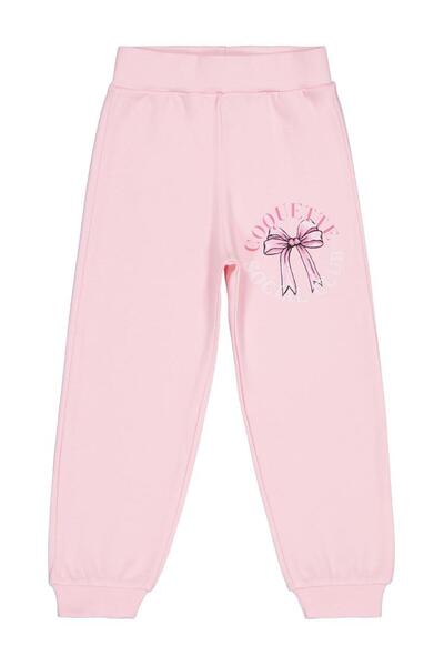 Civil Girls Kurdela Baskılı 2-5 Yaş Eşofman Altı - Pembe 3-4 Yaş