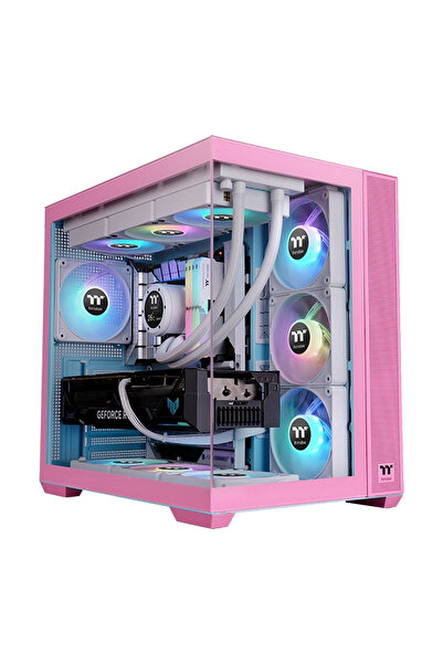 THERMALTAKE View 380 850W 80+ Gold ARGB USB 3.2 Bubble Pink ATX Mid Tower Kasa CA-3Z2-85MAWE-00