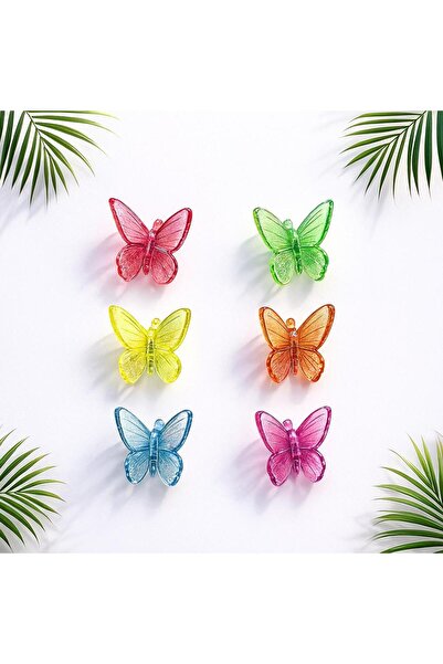 Melissa RETRO KELEBEK TOKA ORTA BOY 6 ADET (5cm)