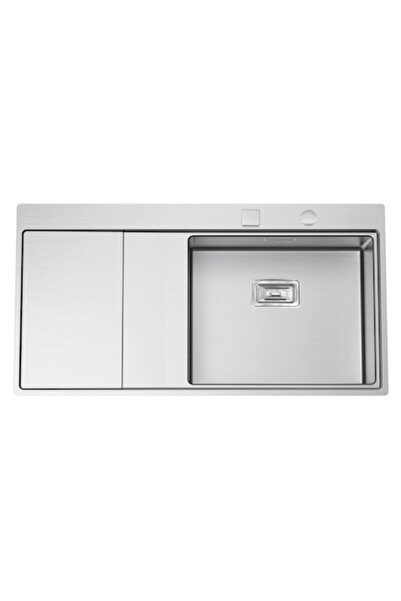 CookingAid XERON 105 RIGHT Stainless Steel Kitchen Sink with Drainer, 1000x52...