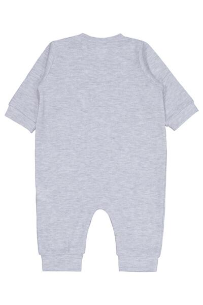Civil Baby Mini Crew Printed 6-18 Months Jumpsuit - Gray 9-12 Months