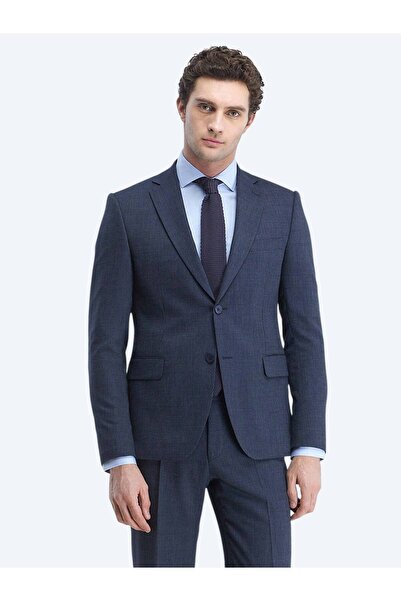 Kip Ανοιχτό μπλε ίσιο πουκάμισο με κανονική εφαρμογή, υφαντό κλασικό βαμβακερό πουκάμισο