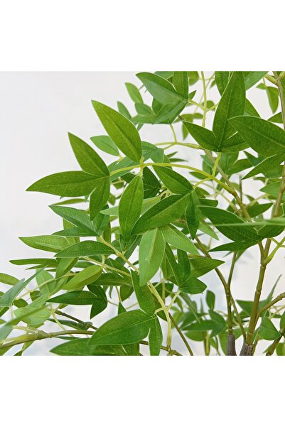 SCHENKERO 150cm (4.9ft) Fake Nandina Realistic Branches PE Leaves UV-Resistant Balcony Living Room.