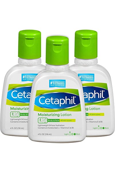 Cetaphil Fragrance Free Moisturizing Lotion, 4 Fl Oz, Pack of 3