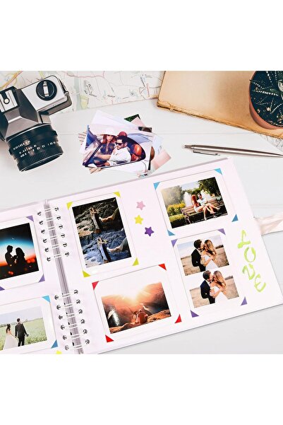 Yelajoy 11x8 Scrapbook Photo Album - 40 Page DIY Memory Book (White Pages)