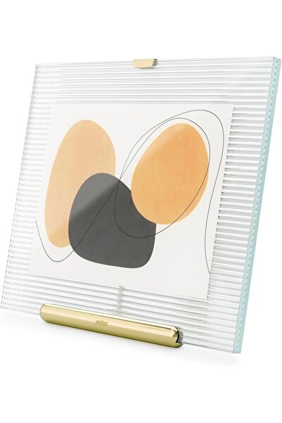 umbra Flute Picture Frame, 5 inch x 7 inch, Brass