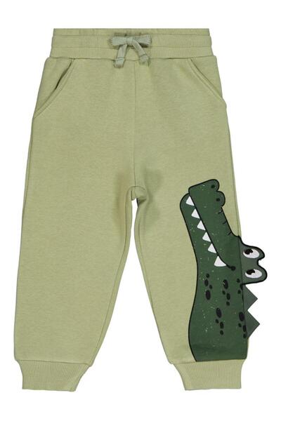 Civil Boys Timsik Printed 2-5 Years Old Sweatpants - Khaki 4-5 Years Old