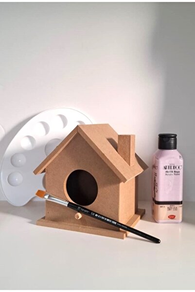 Erdal Ahşap AHŞAP KUŞ EVİ BOYAMA SETİ