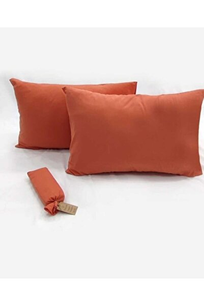 VİLERA HOME 100% Cotton Akfi̇l Fabric Tile Color 2-Piece Pillowcase