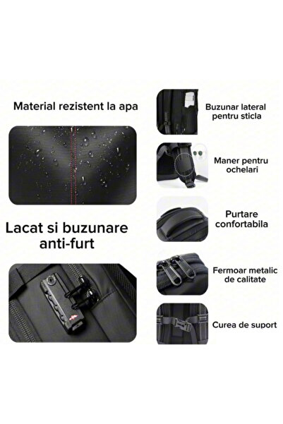 MASKON Vacuum Backpack for Air Travel Vacuum Pump Included, Water Resistant, 900D Oxford Fabric,Expandable