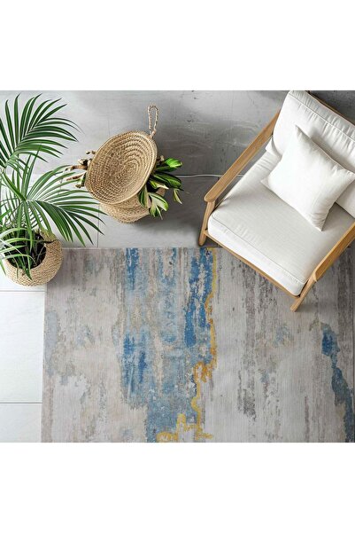 Al Kaffary Carpet Carpet Norina, Abstract Art Design, Area Rug, Turquoise