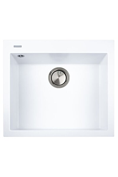 CookingAid Chiuvetă de bucătărie din granit Cube ON6010, 600x510x200mm, alb p...