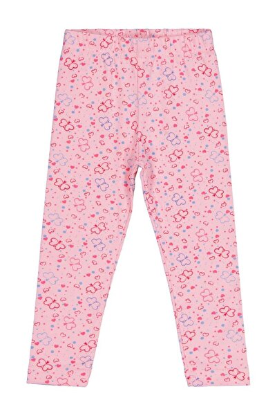 Civil Girls Butterfly Printed 2-5 Years Old Leggings - Pink 4-5 Years Old