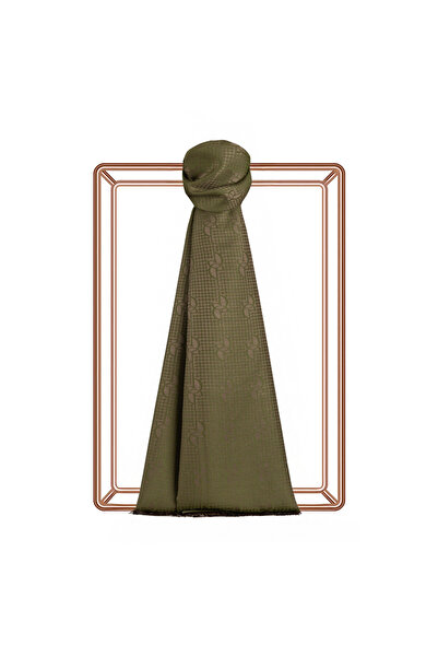 ipekevi Şal din mătase din bumbac cu monogramă verde otomană