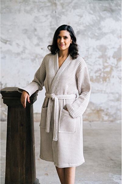 miemaison روب استحمام وافل بيج