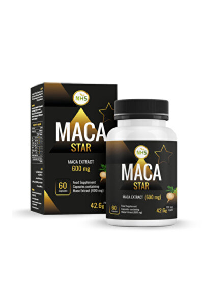 NHS Maca Star Maca Root Extract 600 mg - 60 Capsules